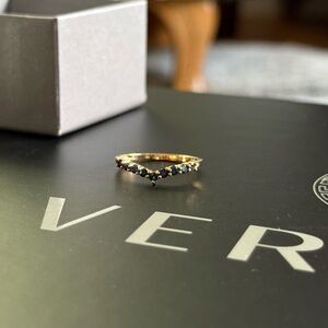 Sapphire and 10k solid gold ring size 7